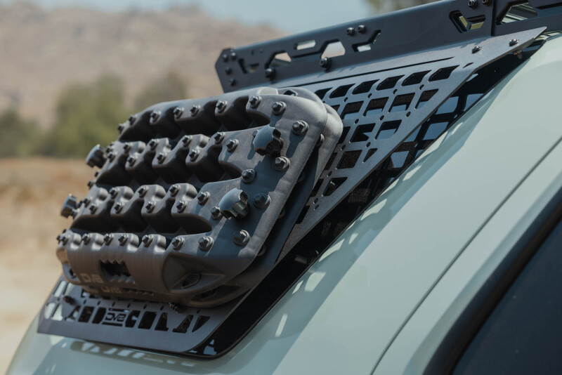 Toyota 4Runner Exterior Window Molle Panels - Passenger - DV8 Offroad - DV8 5th Gen 4Runner Roof Rack (RRTF3-02) - Black - `25-`26